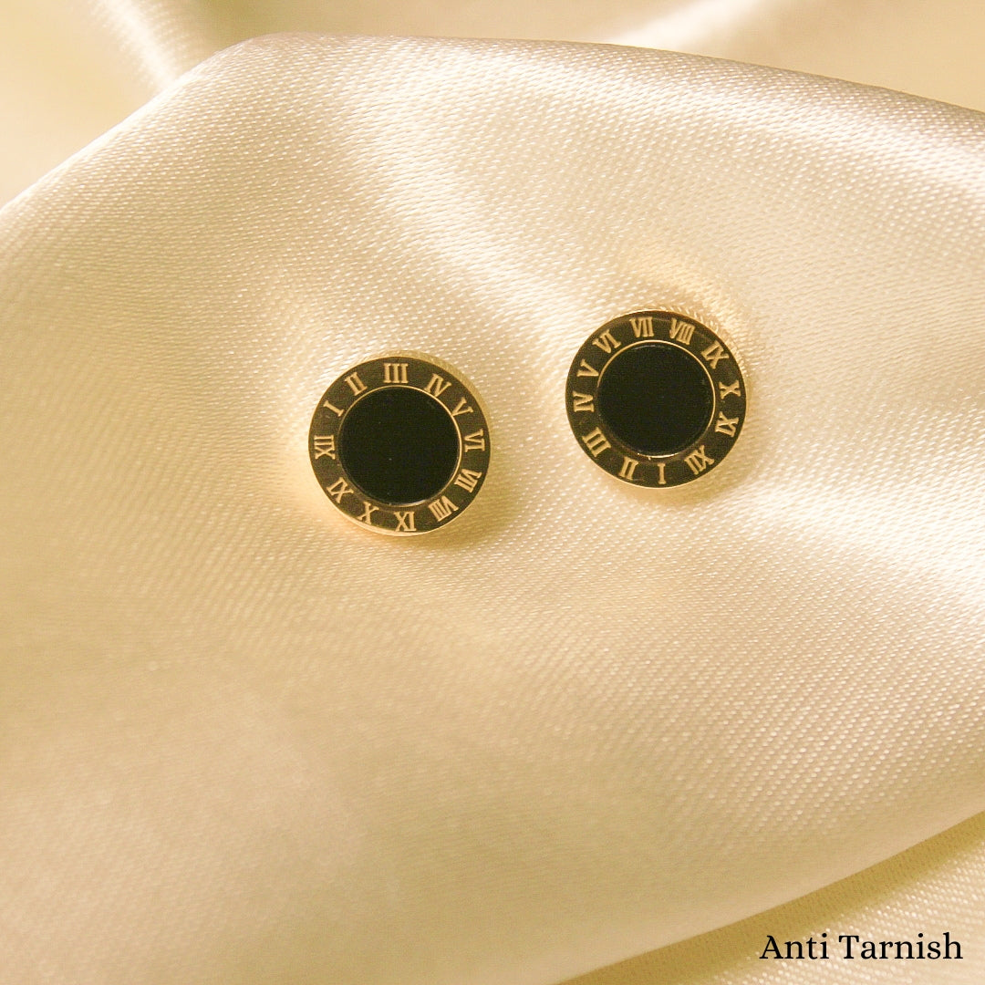 Black Numeric earrings