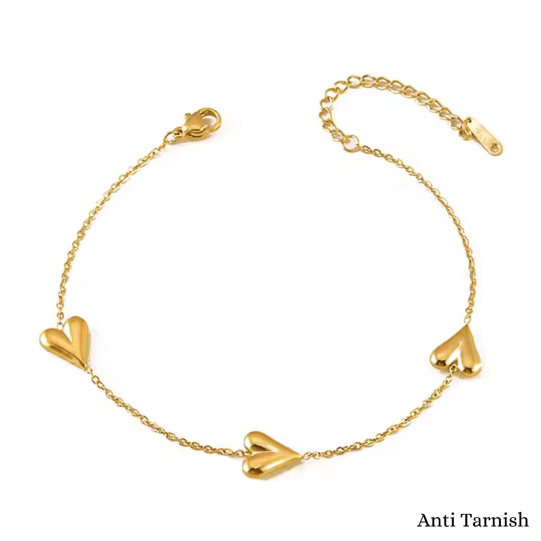 3 Heart bracelet