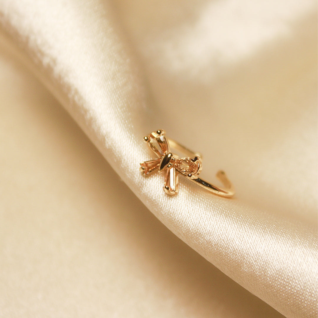 Peach Adjustable Ring