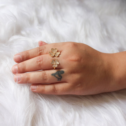 Flower AD Adjustable Ring