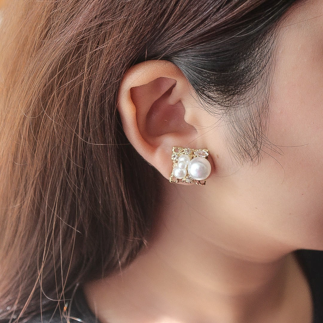 Square Chic Studs