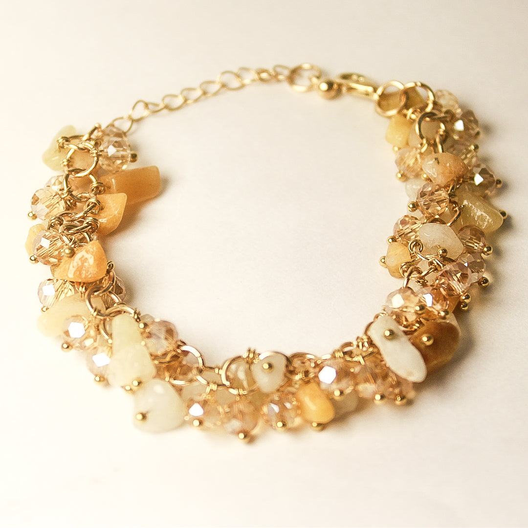 Peach Crystal Bracelet