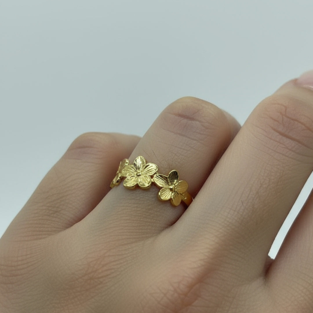 Golden Flower Ring