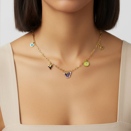 Butterfly Charm Necklace