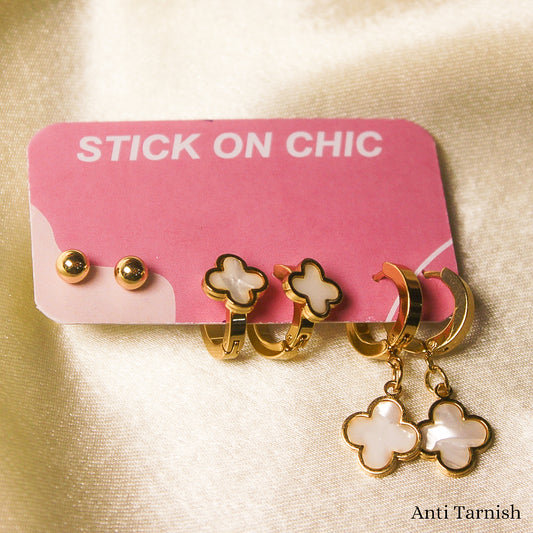Combo of earrings (Golden)