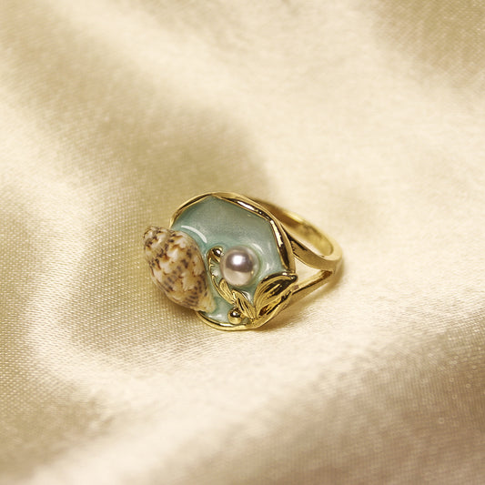 Beach Round Adjustable Ring