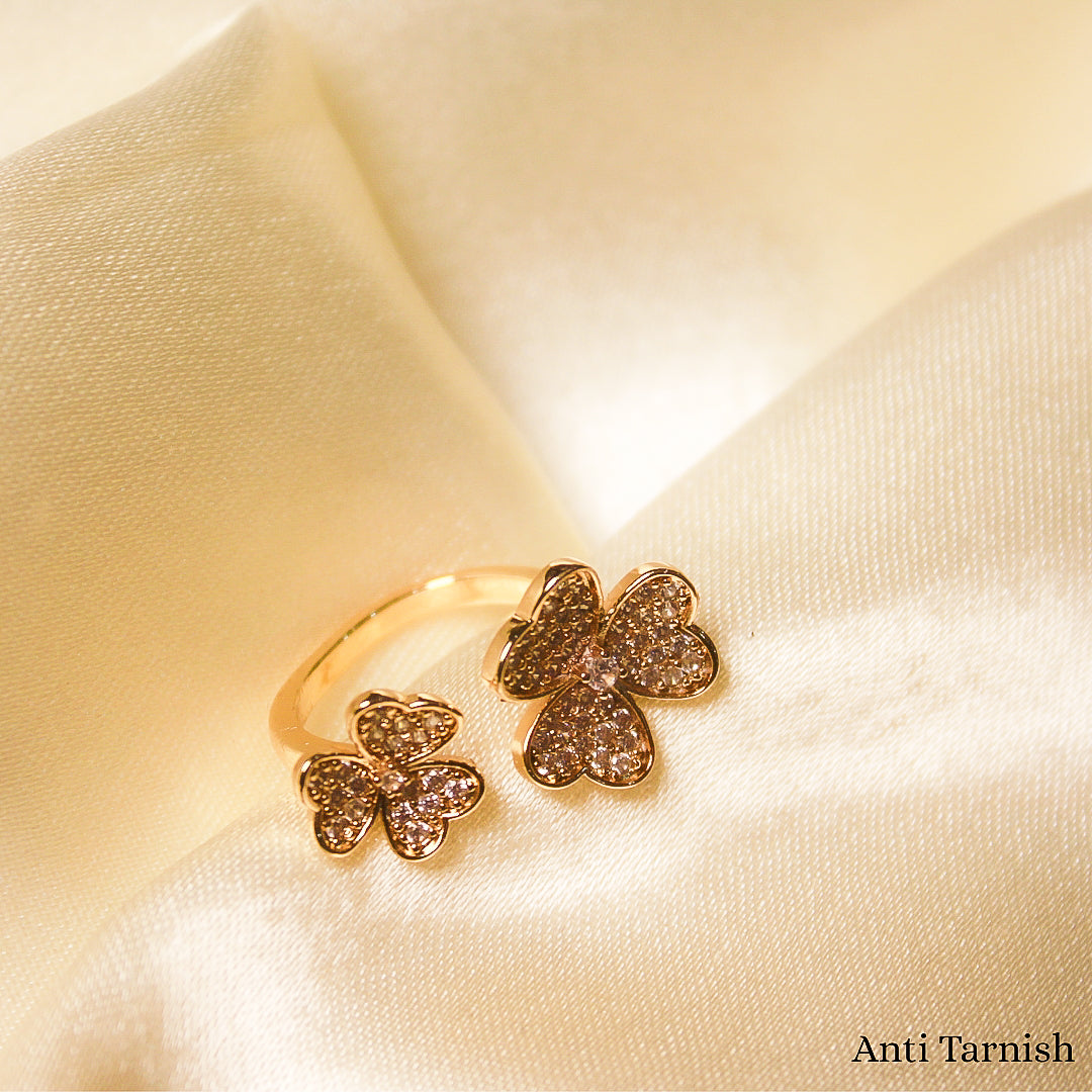 Flower AD Adjustable Ring
