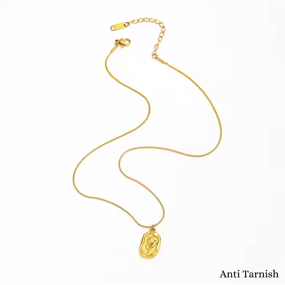 Golden Rose Necklace
