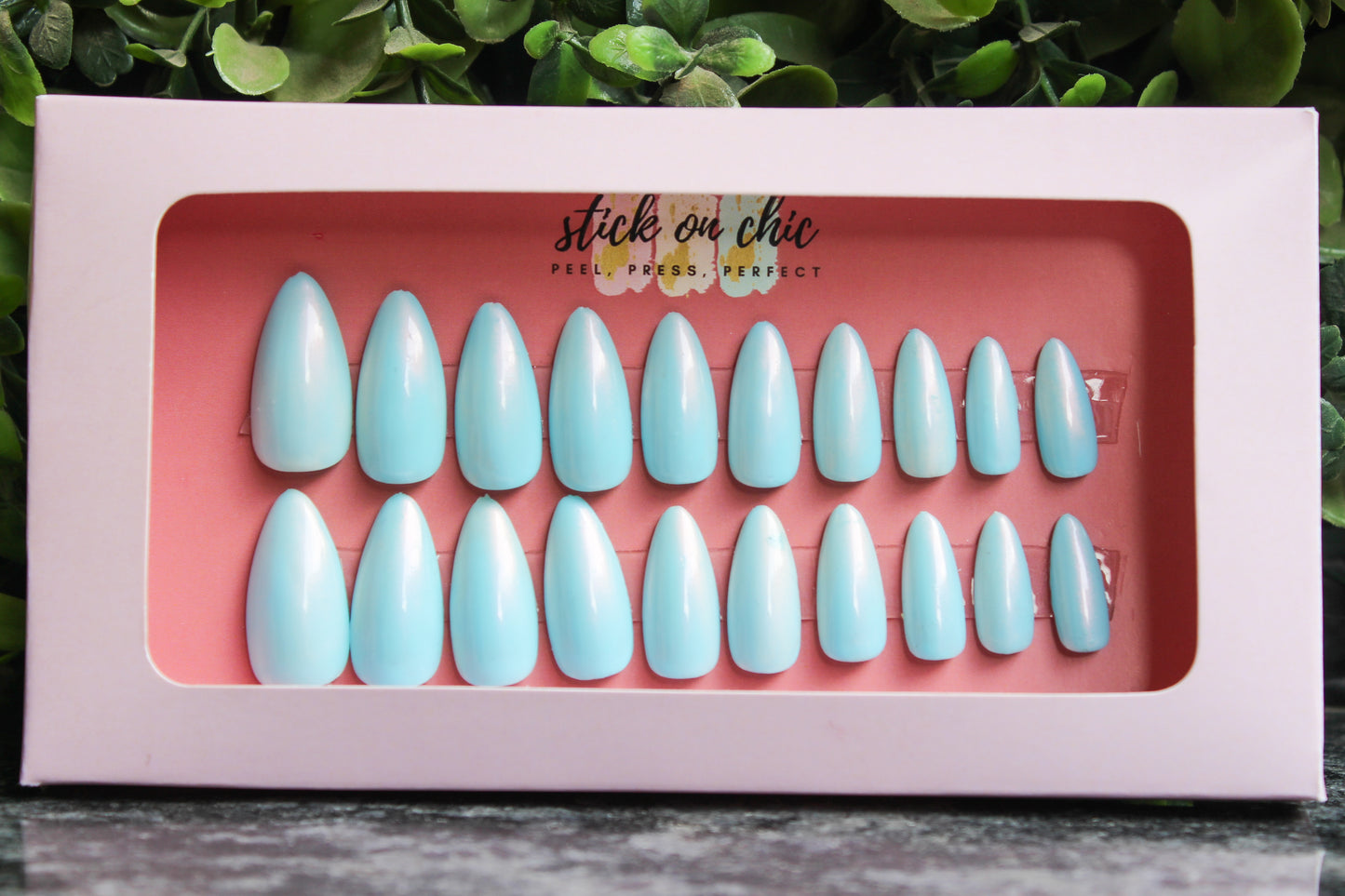 Blue chrome Nails