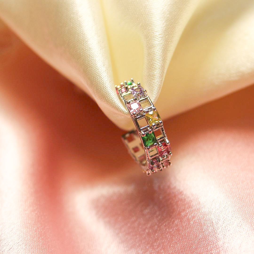 Crystal Grove Adjustable Ring