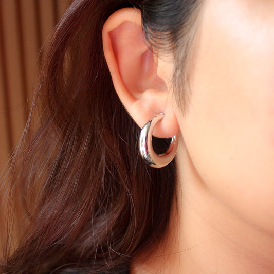 Rose Gold Lining Hoop