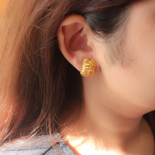 Golden Sparkle Studs