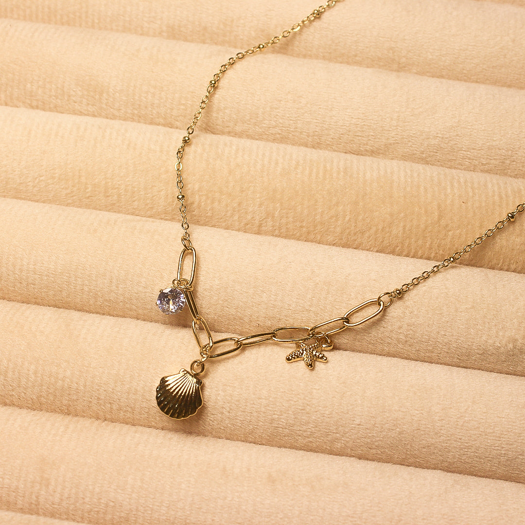 Beach golden Necklace