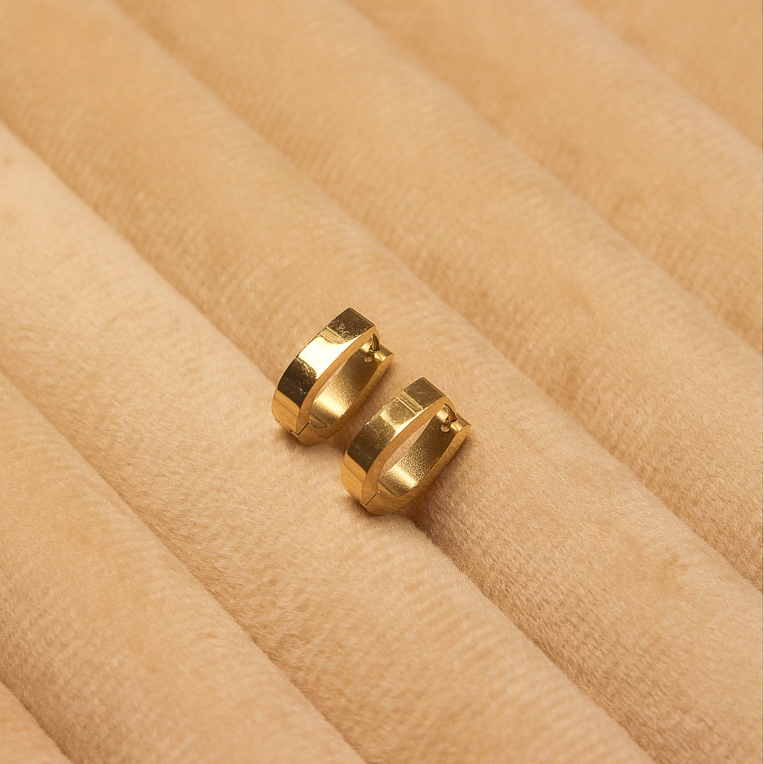 Small golden hoops