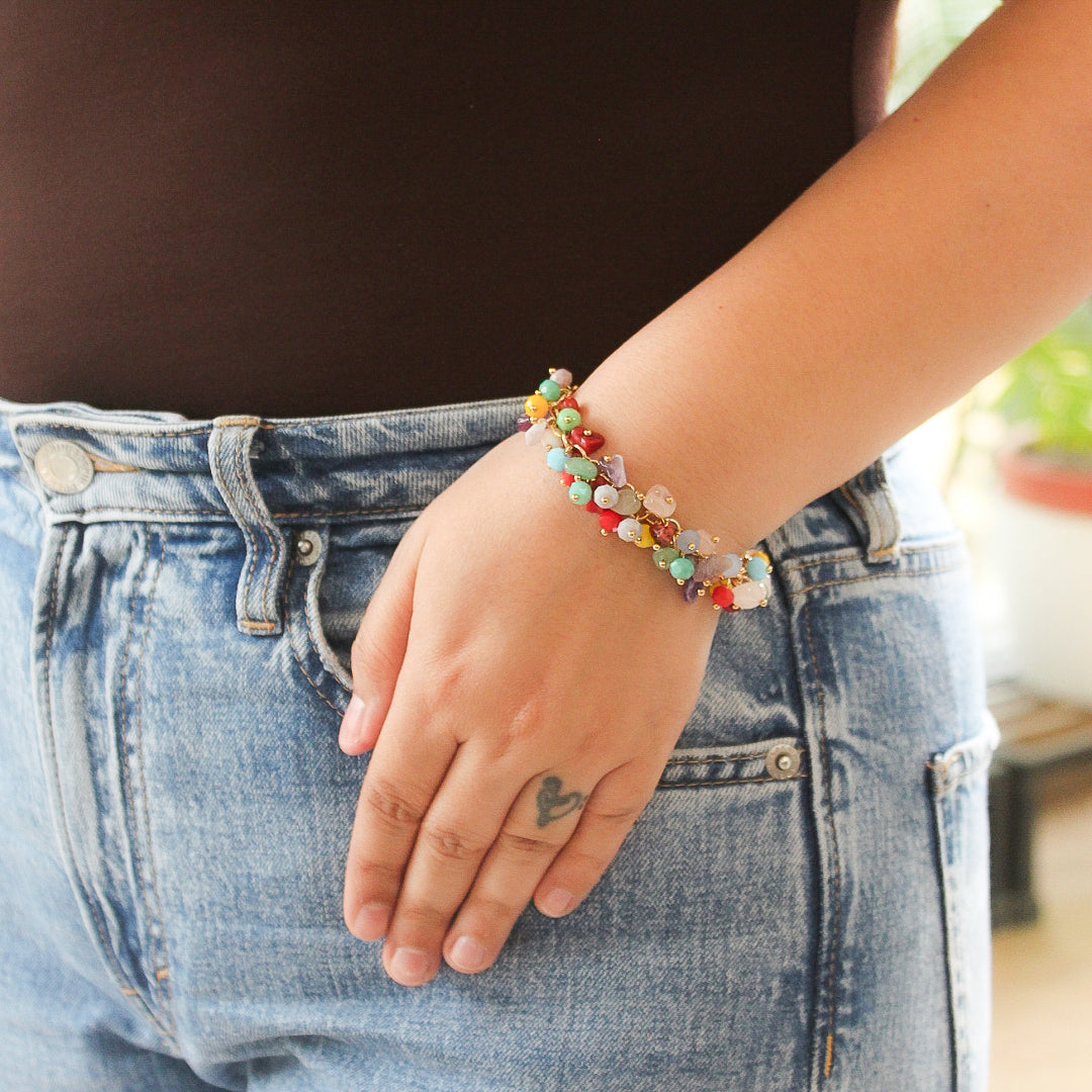 Multi Colour Crystal Bracelet