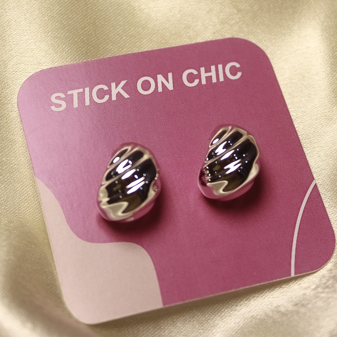 Silver drop earrings