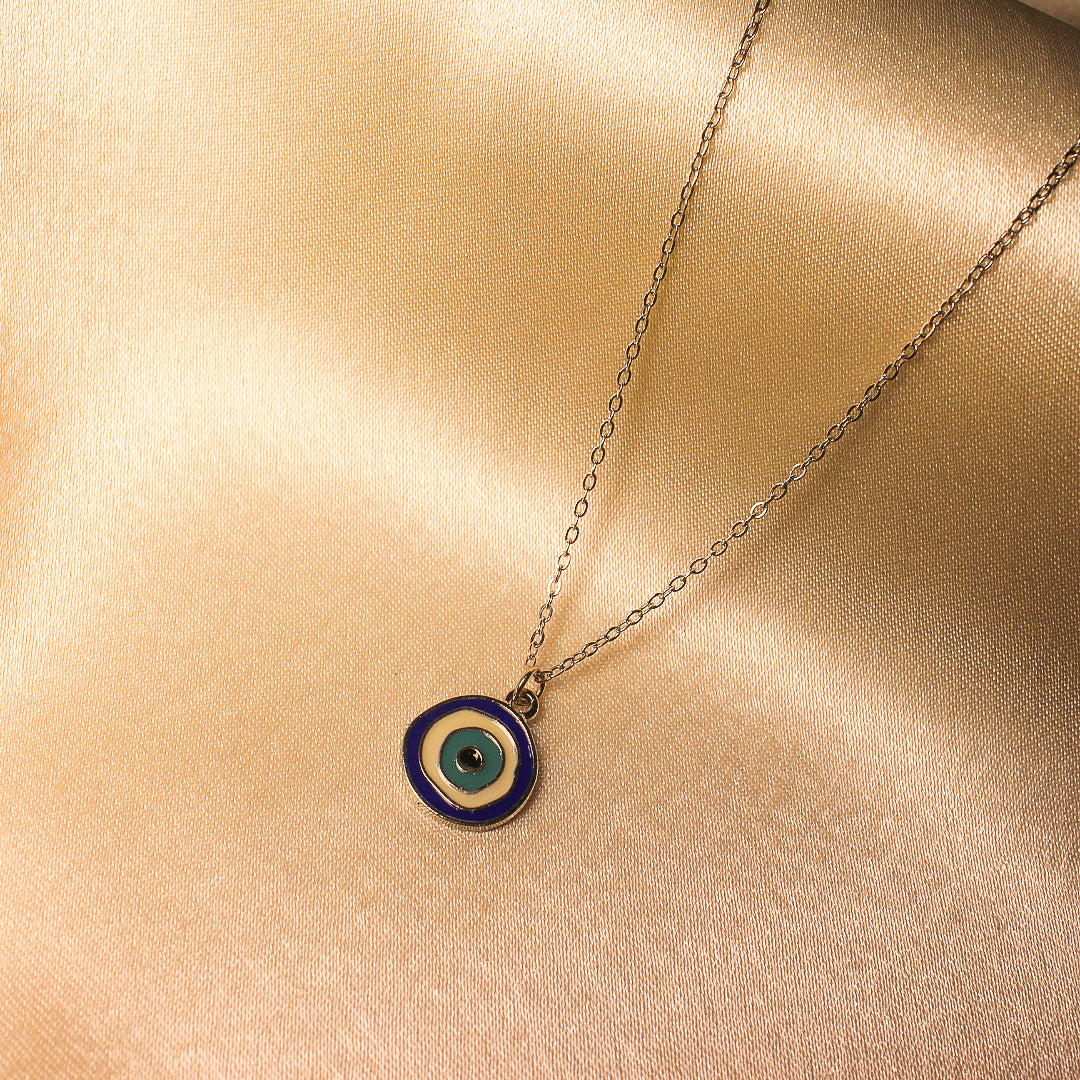 Silver Evil eye necklace