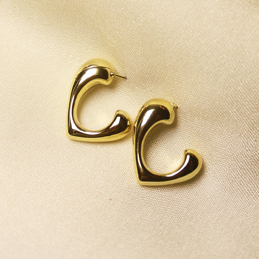 Golden Open hoops