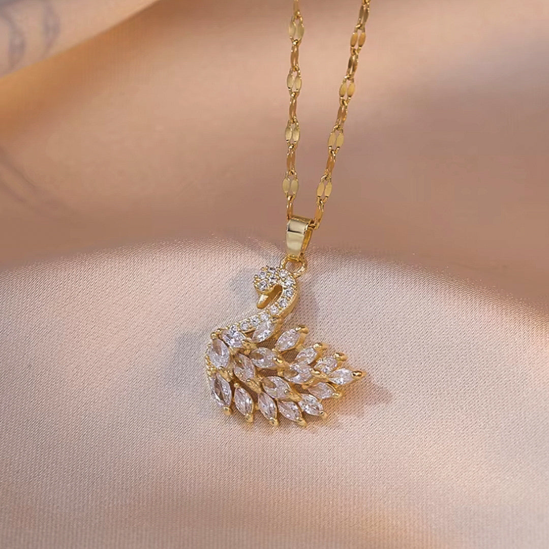 Swan Golden Necklace