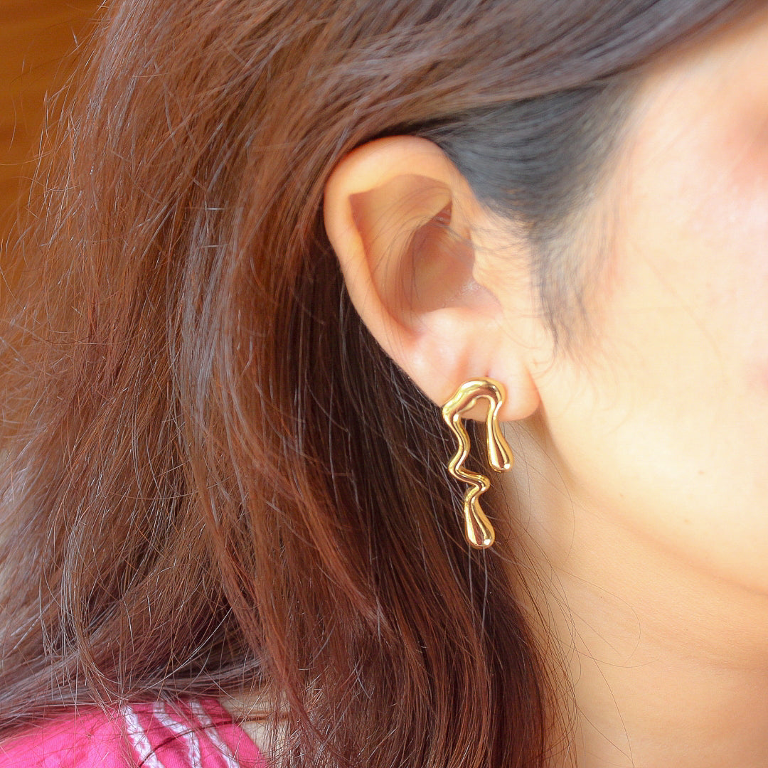 Melt Golden Earrings