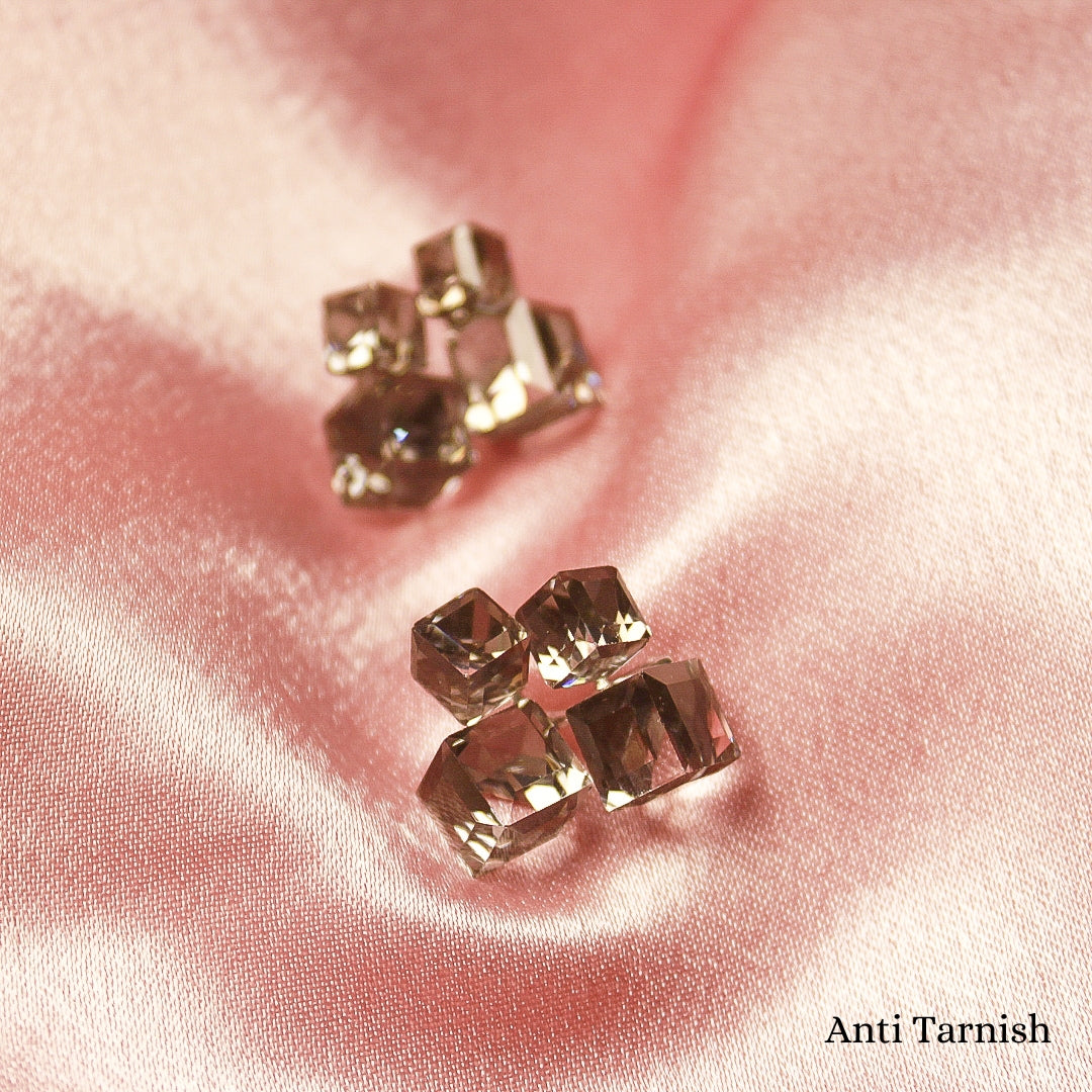 Grey Crystal Earrings
